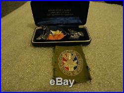1950's BOY SCOUTS of AMERICA EAGLE SCOUT BADGE in BOX WithPATCH VERY GOOD COND