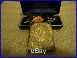 1950's BOY SCOUTS of AMERICA EAGLE SCOUT BADGE in BOX WithPATCH VERY GOOD COND
