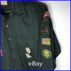 1950s BOY SCOUTS OF AMERICA Vintage Sanforized Explorer Patch Jacket, Medium