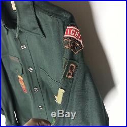 1950s BOY SCOUTS OF AMERICA Vintage Sanforized Explorer Patch Jacket, Medium