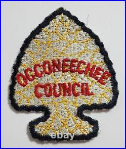 1950s Occoneechee Council Arrowhead Patch Vintage DEADSTOCK BSA BOY SCOUTS