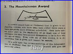 1950s Philmont Patch With Rare Mountainman Award Segment Patch HT128