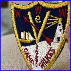 1951 BSA Boy Scout OA 5-E V-E Camp Wilkes WWW Conference Conclave Patch