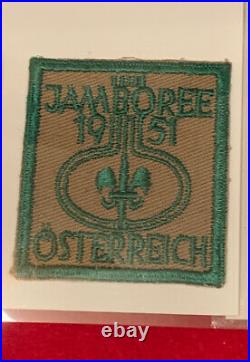 1951 World Jamboree Austria Rare Delegate Patch Given to US Leaders Afterward