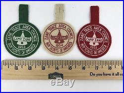 1953 54 55 Camp Zane Felt Boy Scouts of America Patch Zane Trace Area Council