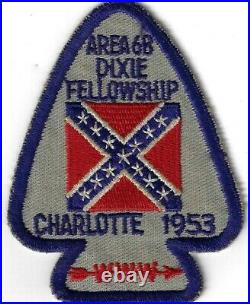 1953 Dixie Fellowship Patch Area 6B Host Catawba 459 Camp Steere PD246