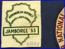 1953 National Jamboree FELT Finger Lakes Council, Arrowhead District, Cont Patch
