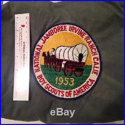 1953 National jamboree Back Patch. Still On Grey Jacket. This Was Only Way Get
