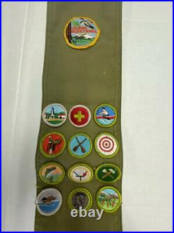 1954 Vintage Boy Scouts Uniform Sash Scarf Brownsea BSA Buckles Patches Idaho