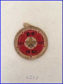 1957 Boy Scout World Jamboree Pocket Patch Rare Original