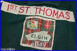 1957 VINTAGE 1st ST THOMAS BOY SCOUTS PATROL LEADER SHIRT CANADA MARKSMAN PATCH