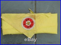 1957 World Boy Scouts 9th Jamboree Bp Badge Patch On Yellow Neckerchief