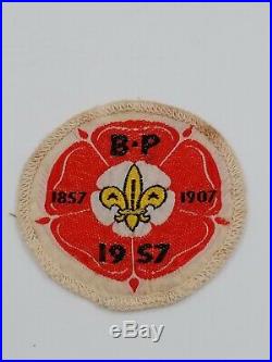 1957 World Boy Scouts 9th Jamboree Bp Badge Patch Original Rare