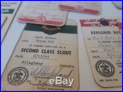 1958 Boy Scout Collection Explorer Silver Award Medal Type 2 With Patch