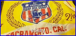 1958 Soap Box Derby Champion Large Group Sacramento, Ca Banner, Patch, Photos
