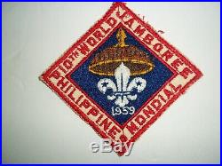 1959 Boy Scout 10th World Jamboree Official Participant Patch & Neckerchief