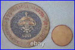 1959 Philippines 10th World Jamboree Boy Scout ROUND EMBROIDERED 2 PATCHES