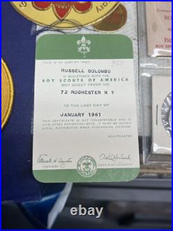 1960 BSA 50th Anniversary Boy Scout Lot Silver Coin, Patches Felt 1937 Book Rare 1960 BSA 50th Anniversary Boy Scout Lot Silver Coin, Patches Felt 1937 Book Rare