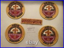 1960 Boy Scout Golden Jubilee Formal Approval of 50th Anniversary Patches