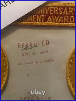 1960 Boy Scout Golden Jubilee Formal Approval of 50th Anniversary Patches