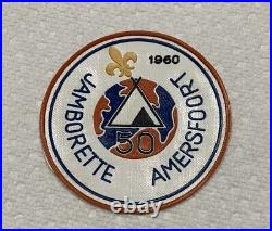 1960 Jamborette Amersfoort 50 Netherlands Boy Scout Vinyl Teepee Patch