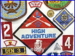 1960s-1970s Boy Scout BSA Patch Collection Display Case