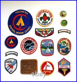 1960s Vintage Boy Scout Patch Vest Cubs To Eagle Plus Merit Badge Sash Indiana