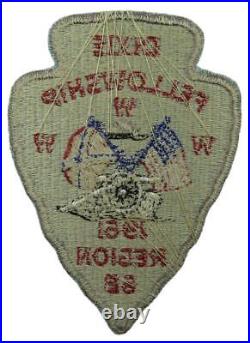 1961 Area 6-B Dixie Fellowship Skyuka #270 Camp Palmetto Patch Grey Bdr (DIX245)