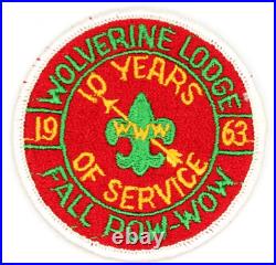 1963 Fall Pow-Wow Wolverine Lodge 501 Patch Kettle Moraine Council Wisconsin OA