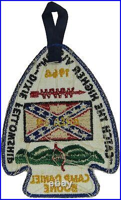 1964 Dixie Fellowship Patch Tsali Lodge 134 Daniel Boone NC BLU Bdr (QR2147)