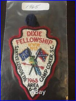 1965 Dixie Fellowship Santee Lodge 116 Camp Coker Boy Scout Patch