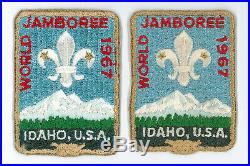 1967 World Scout Jamboree Official Participants Patch SET (2 Varieties) RARE