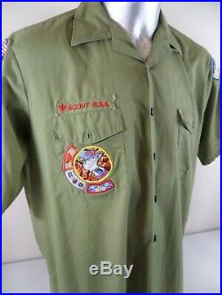 1970s Boy Scouts Of America Boulder Dam Nevada Unit Commissioner Shirt Patches