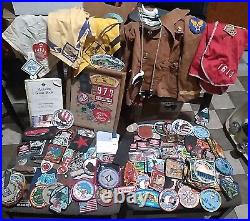 1970s to 1997 Boy Cub Scouts Patch Pin Badge Knifes etc LOT vtg BSA