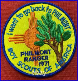 1971 Philmont Scout Ranch Ranger Jacket Patch Mint Unsewn 5 GT1486