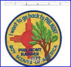 1972 Philmont Scout Ranch RANGER Jacket Patch + Neckerchief Lot FLA133