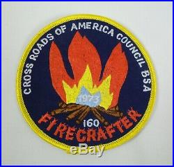 1973 Firecrafter Cross Roads Of America Council BSA Boy Scout Patch