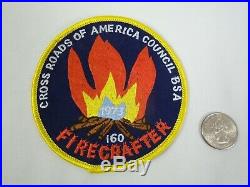 1973 Firecrafter Cross Roads Of America Council BSA Boy Scout Patch