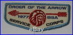 1977 National Jamboree Order of the Arrow Service Corps flap patch