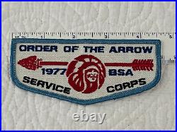 1977 OA Service Corps Flap Boy Scouts National Jamboree Patch mint