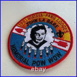 1981 WIATAVA PANG LODGES JOHN LA BARE Memorial Pow Wow Patch BSA OA 4