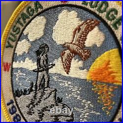 1986 BSA Boy Scout Yustaga Lodge 1986 Ordeal WWW Set Of 2 Large Patches