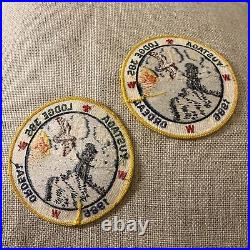 1986 BSA Boy Scout Yustaga Lodge 1986 Ordeal WWW Set Of 2 Large Patches