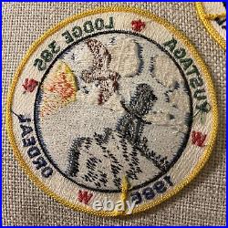 1986 BSA Boy Scout Yustaga Lodge 1986 Ordeal WWW Set Of 2 Large Patches