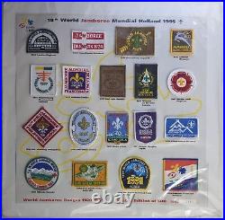 1995 18th World Jamboree Historical Past Patch Set Boy Scouts of Netherlands BP