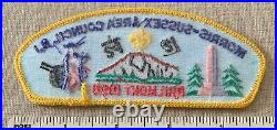 1998 MORRIS-SUSSEX AREA COUNCIL Boy Scout Philmont Shoulder Strip PATCH CSP NJ