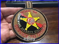 1998 National Order of the Arrow Conference NOAC Security Staff Leather Patch &