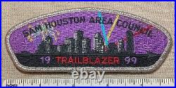 1999 SAM HOUSTON AREA COUNCIL Boy Scout Trailblazer PATCH CSP SMY Texas