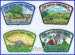 2001 National Jamboree Patch Series Utah National Parks Council Set 20 with Cards