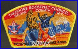 2005 Boy Scout National Jamboree Framed Patch Set Theodore Roosevelt Council